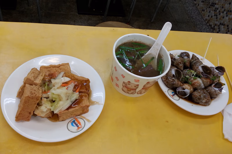 A food-related image showing a table with a variety of dishes